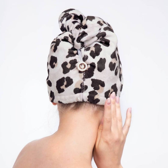 Microfiber Hair Towel | Leopard