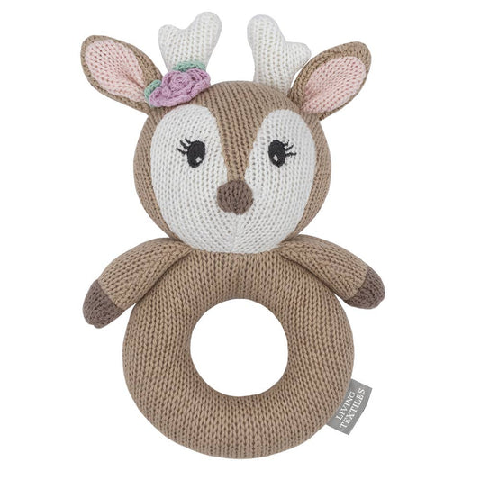 Ava the Fawn | Knitted Rattle