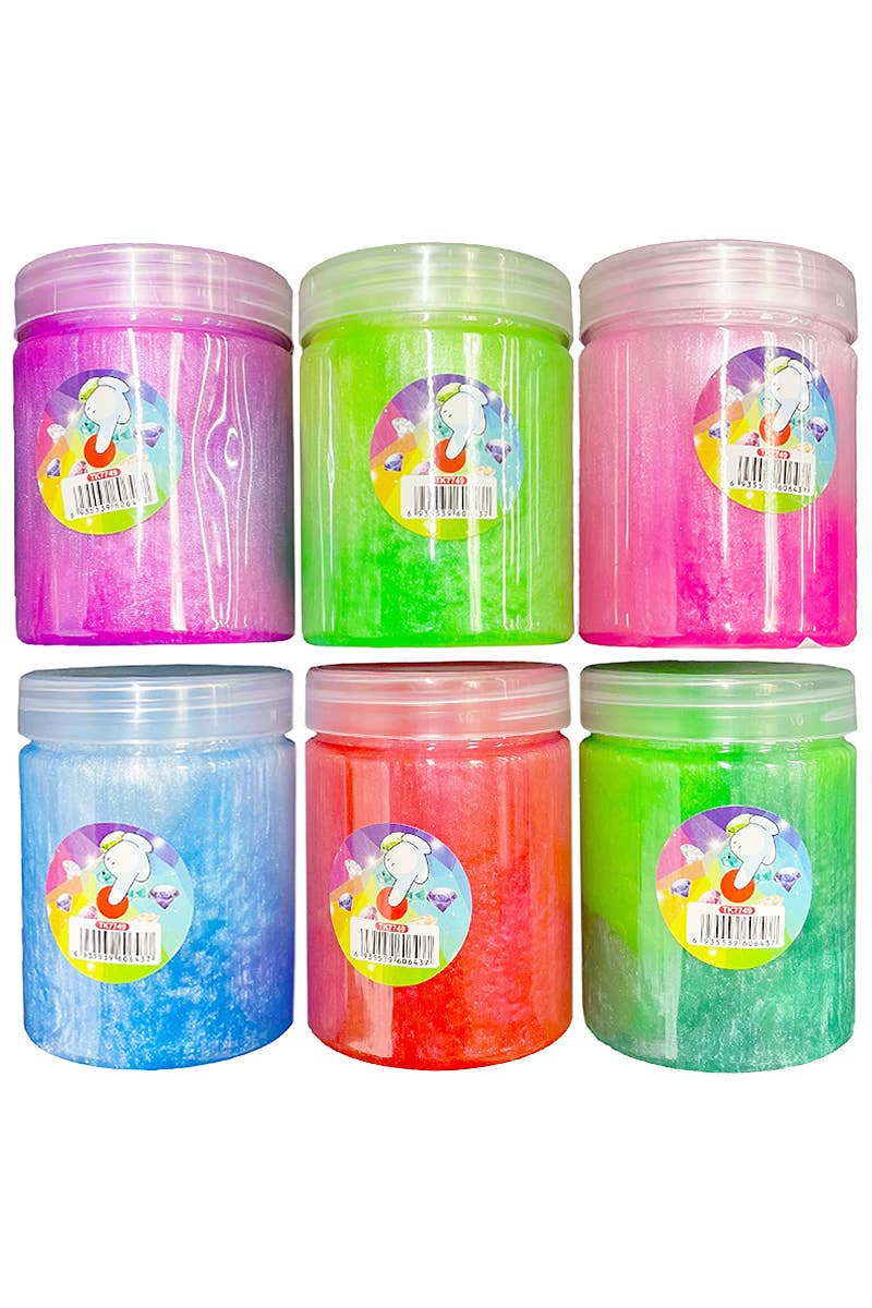 Ombre Glitter Shimmer Sherbet Gel Slime Jar: ASSORTED / ONE SIZE