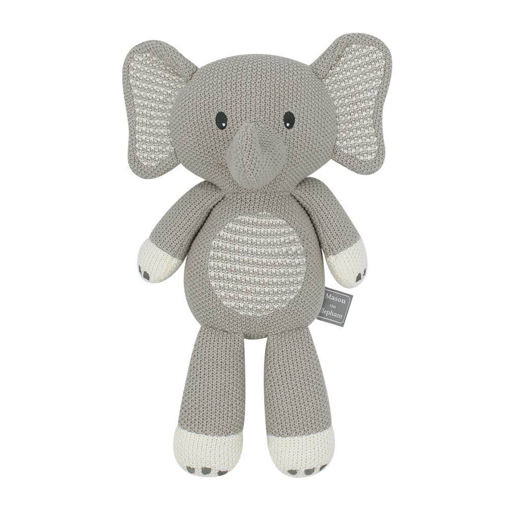 Knitted Toy | Mason the Elephant