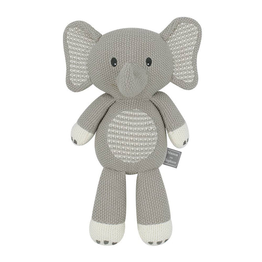 Knitted Toy | Mason the Elephant