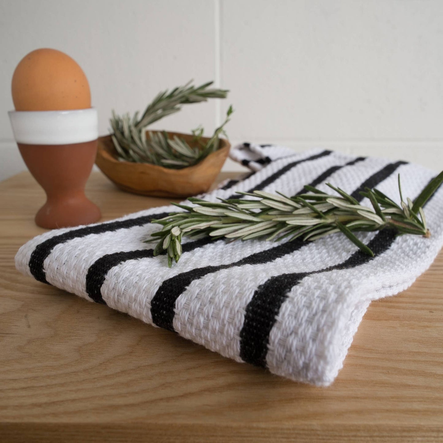 Towel | Basketweave Black