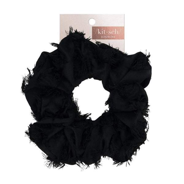 Brunch Scrunchie | Frayed Black