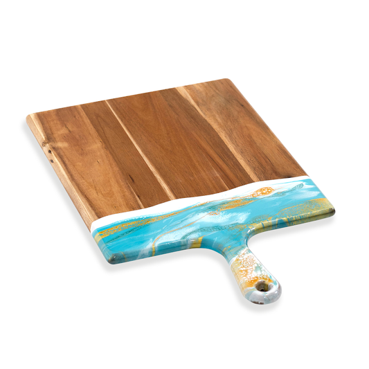 XL Acacia Charcuterie Board | Teal